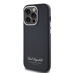 Karl Lagerfeld Grained PU Hotel RSG Case for iPhone 14 Pro Max Black цена и информация | Чехлы для телефонов | pigu.lt