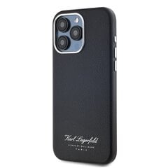 Karl Lagerfeld Grained PU Hotel RSG Case for iPhone 15 Pro Max Black цена и информация | Чехлы для телефонов | pigu.lt