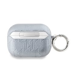 Karl Lagerfeld PU Embossed Karl and Choupette Heads Case for AirPods 3 Silver цена и информация | Аксессуары для наушников | pigu.lt