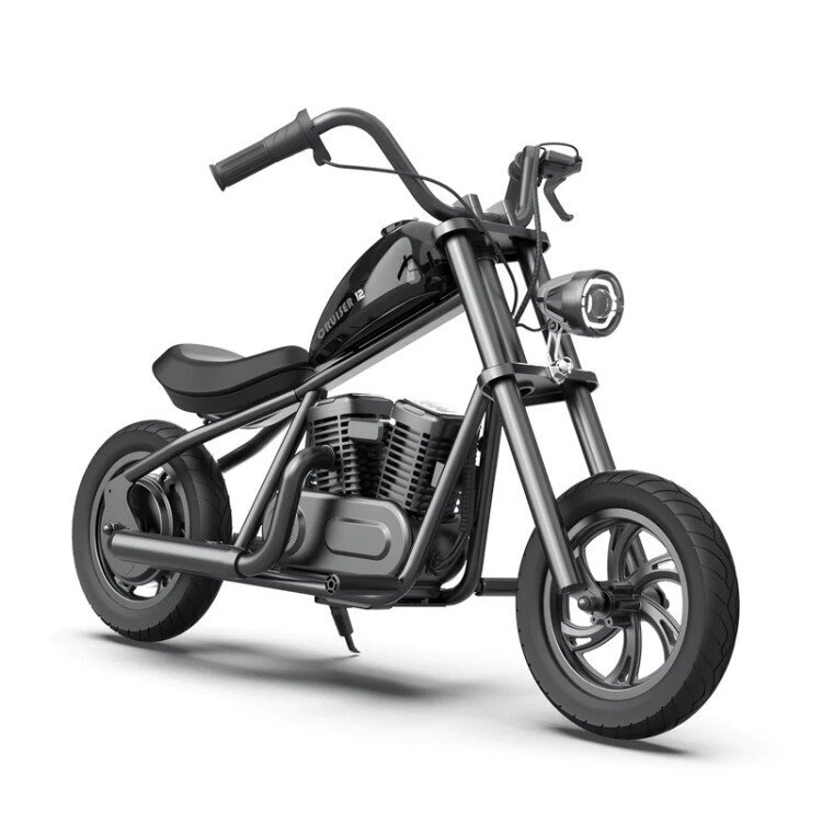 Vaikiškas elektrinins motociklas Hyper Gogo Cruiser 12, juodas kaina ir informacija | Elektromobiliai vaikams | pigu.lt