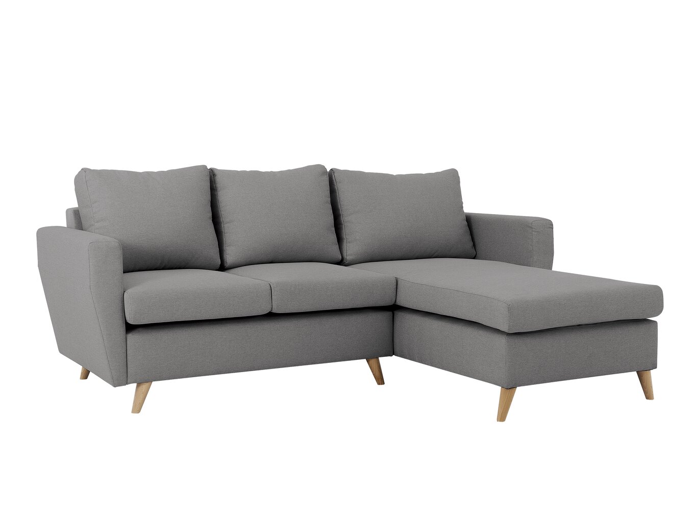 "Instit" kampinė sofa, 189x90/185x86 cm, tamsiai pilka цена и информация | Minkšti kampai | pigu.lt