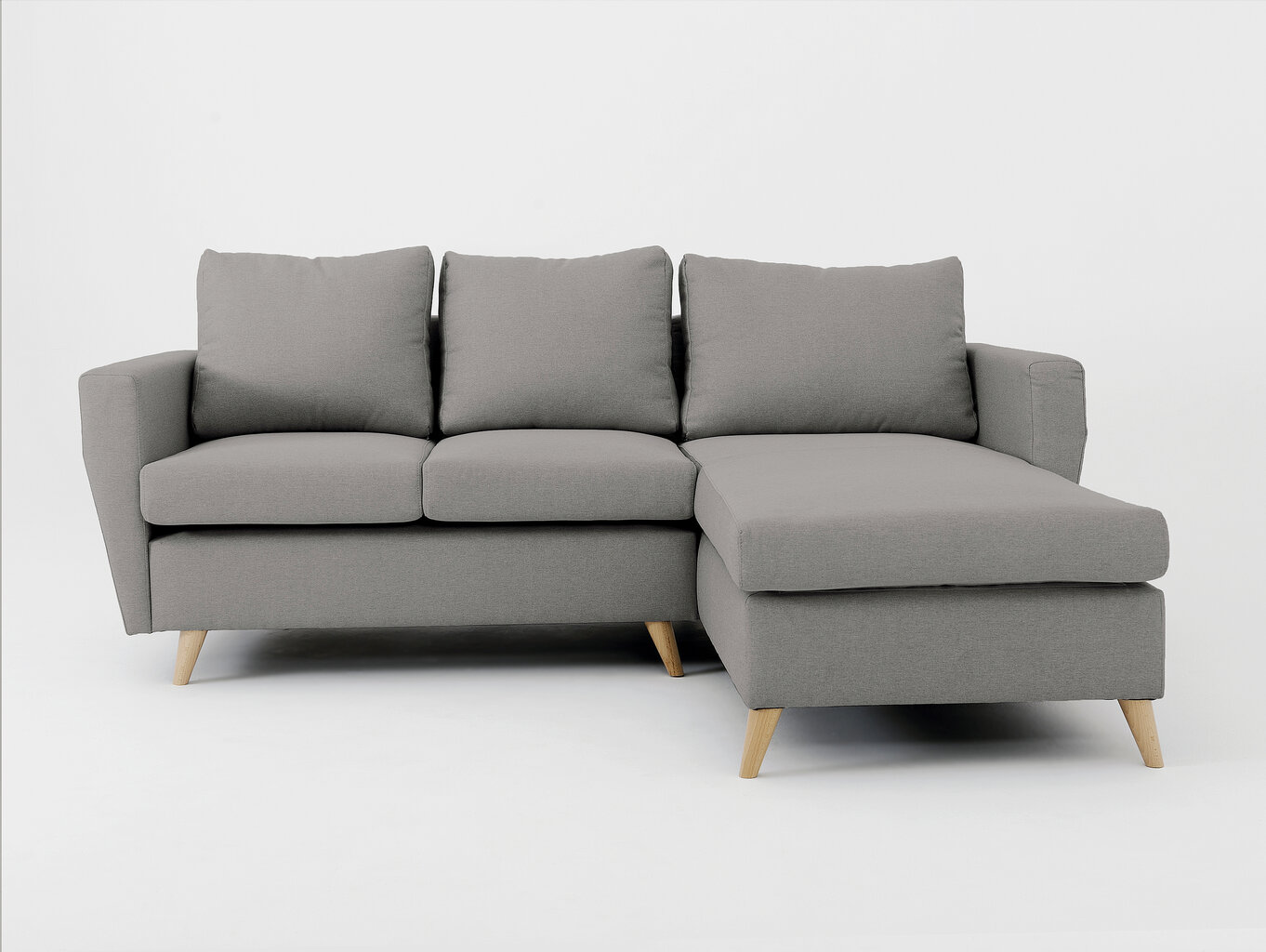 "Instit" kampinė sofa, 189x90/185x86 cm, tamsiai pilka цена и информация | Minkšti kampai | pigu.lt