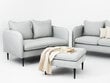 Sofa Instit, 145x89x90 cm, pilka цена и информация | Sofos | pigu.lt