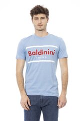 Baldinini Trend - TSU540_COMO - Mėlyna TSU540_COMO_Oceano3-XXL kaina ir informacija | Vyriški marškinėliai | pigu.lt