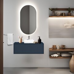 Alana 1 white / oak sonoma цена и информация | Шкафчики для ванной | pigu.lt