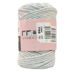 YarnArt Macrame Cord 3mm- 756- ash цена и информация | Принадлежности для вязания | pigu.lt