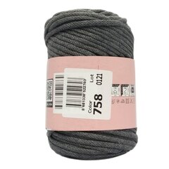 YarnArt Macrame Cord 3mm- 758- graphite цена и информация | Принадлежности для вязания | pigu.lt