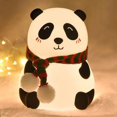 Naktinė silikoninė lempa šviestuvas Panda kaina ir informacija | Vaikiški šviestuvai | pigu.lt