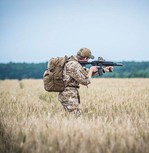 Taktinė karinė-turistinė kuprinė, HELIKON- TEX, RATEL Mk2, Shadow Grey, 25 l kaina ir informacija | Kuprinės ir krepšiai | pigu.lt