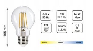 Потолочная подвесная люстра с белыми стеклянными шариками ER3 LED E27 цена и информация | Люстры | pigu.lt