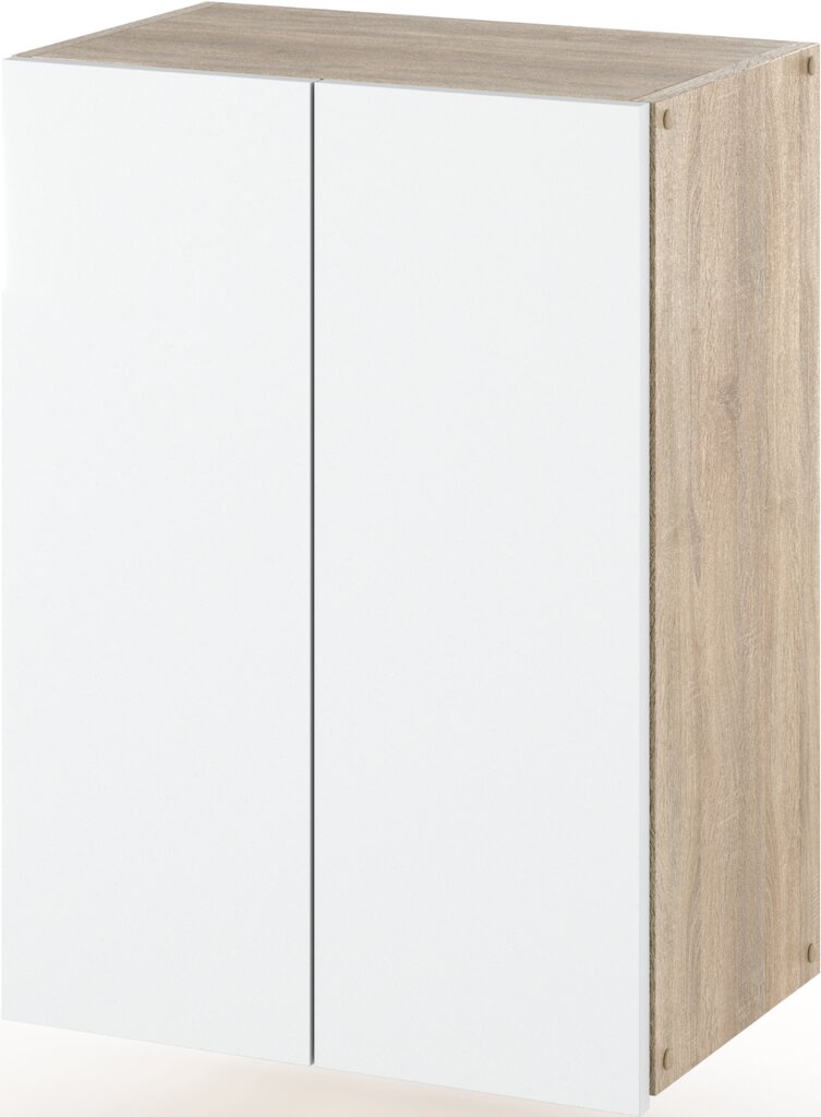 Vonios spintelė Stiv Meble 40 cm Sonoma balta kaina ir informacija | Vonios spintelės | pigu.lt