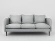 Sofa Instit, 205x89x90 cm, pilka kaina ir informacija | Sofos | pigu.lt