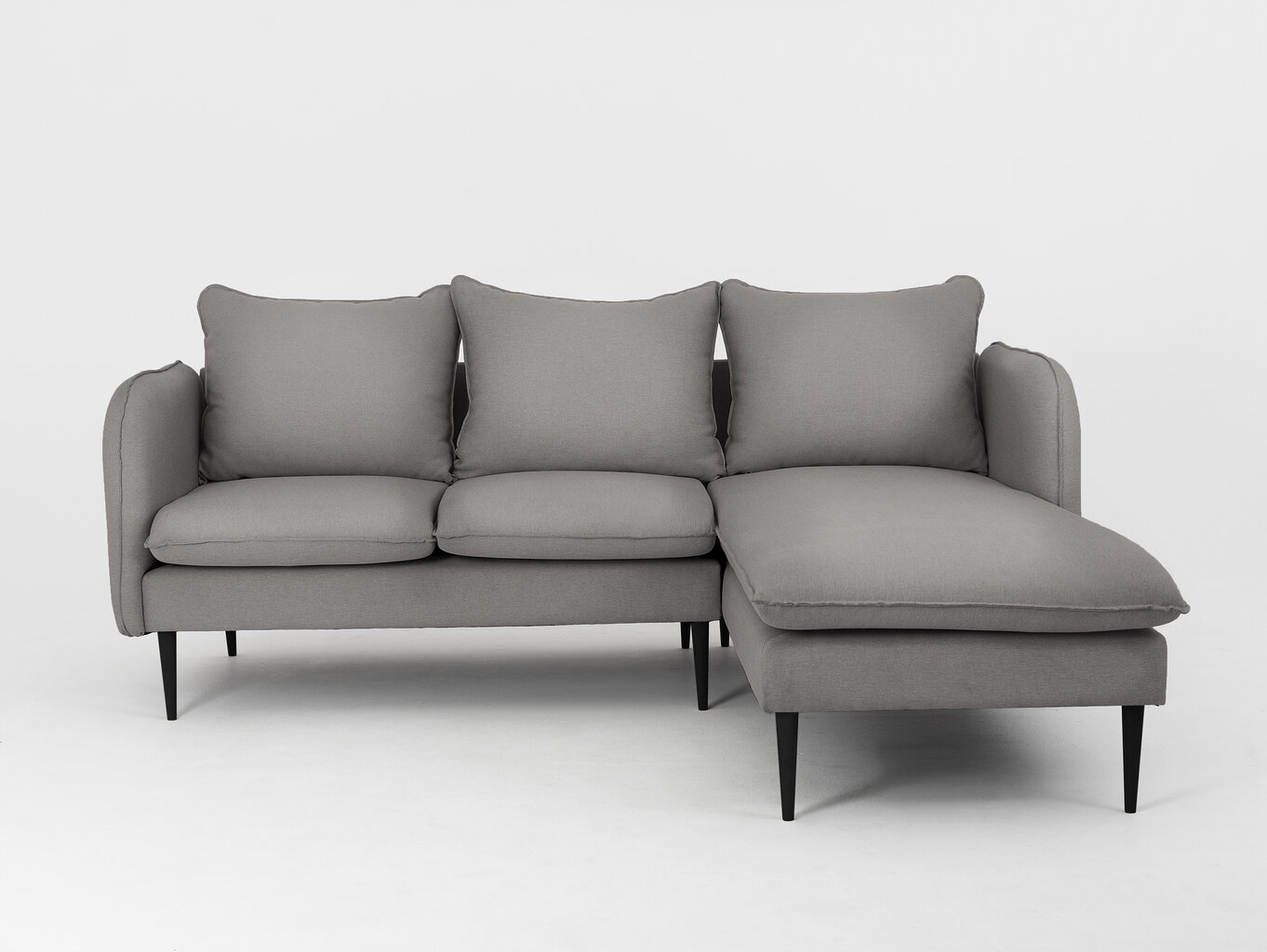 Kampinė sofa "Instit", 210x89/177x90 cm, tamsiai tamsiai pilka цена и информация | Minkšti kampai | pigu.lt