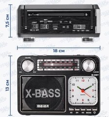 Meier X-Bass kaina ir informacija | Radijo imtuvai ir žadintuvai | pigu.lt