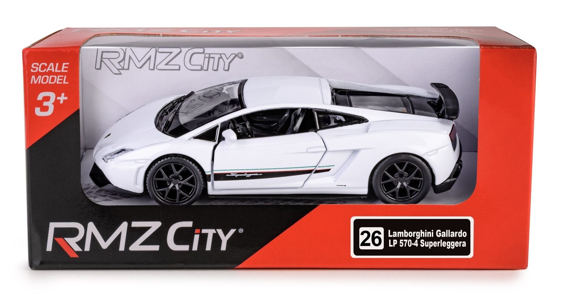 Automobilio modelis Daffi RMZ Lamb LP570-4 Gallardo K-134 11349, baltas kaina ir informacija | Žaislai berniukams | pigu.lt