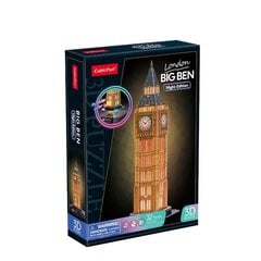 Kubinė dėlionė Cubic Fun 3D LED Big Ben 05379, 32 vnt. kaina ir informacija | CubicFun Vaikams ir kūdikiams | pigu.lt