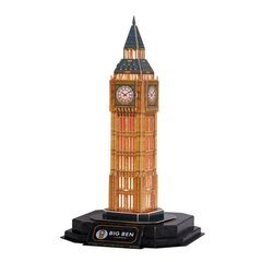 Kubinė dėlionė Cubic Fun 3D LED Big Ben 05379, 32 vnt. kaina ir informacija | CubicFun Vaikams ir kūdikiams | pigu.lt