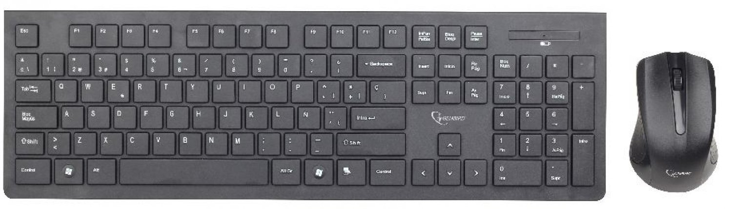 GEMBIRD SLIM klaviatūra + pelė цена и информация | Klaviatūros | pigu.lt