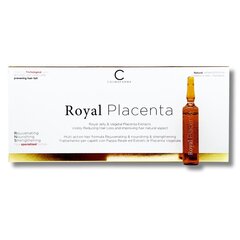 Prekė su pažeidimu. Karališkos ampulės su augaline placenta nuo plaukų slinkimo Cosmofarma Royal Placenta 12 x 10 ml kaina ir informacija | Prekės su pažeidimu | pigu.lt