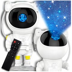 LED Projektorius šviestuvas Astronautas GALAXIA, Baltas цена и информация | Праздничные декорации | pigu.lt