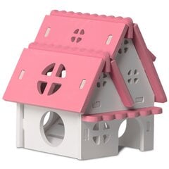 Namelis pelėms ir žiurkėnams, Furrever Friends English Mouse-House, slėptuvė narvui, 11,5x11,5x13cm цена и информация | Клетки и аксессуары для грызунов | pigu.lt