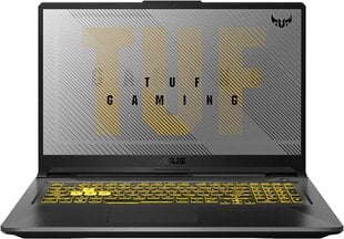 Asus TUF Gaming A17 (2021) 17.3", AMD Ryzen 7 4800H, 16GB, 512GB SSD, be OS, Juodas цена и информация | Ноутбуки | pigu.lt