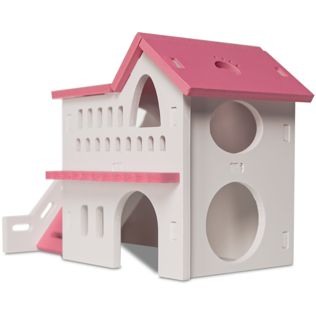 Namelis pelėms ir žiurkėnams, Furrever Friends Villa Mouse-House, slėptuvė narvui, 17x10x13cm цена и информация | Graužikų ir triušių narvai, jų priedai | pigu.lt