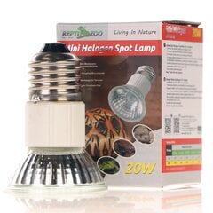 Halogeninis šildytuvas Repti-Zoo Mini Halogen Spot, E27 lizdas, UVA spinduliai, 20W kaina ir informacija | Prekės egzotiniams gyvūnams | pigu.lt