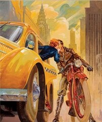 Tapyba pagal numerius "A kiss in a taxi " 30x40 kaina ir informacija | Tapyba pagal skaičius | pigu.lt