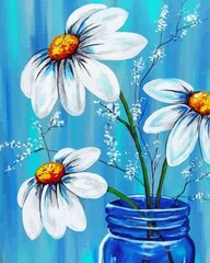 Tapyba pagal numerius "Chamomile" 30x40 kaina ir informacija | Tapyba pagal skaičius | pigu.lt