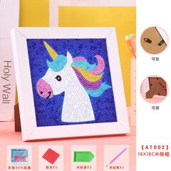 Алмазная мозаика "Unicorn portrait" 15х15см цена и информация | Алмазная мозаика | pigu.lt