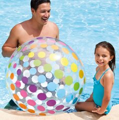 Надувной пляжный мяч Intex Jumbo Beach Ball, 107 см цена и информация | Надувные и пляжные товары | pigu.lt