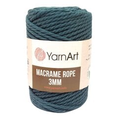 YarnArt Macrame Rope 3mm- 789- petrol цена и информация | Принадлежности для вязания | pigu.lt