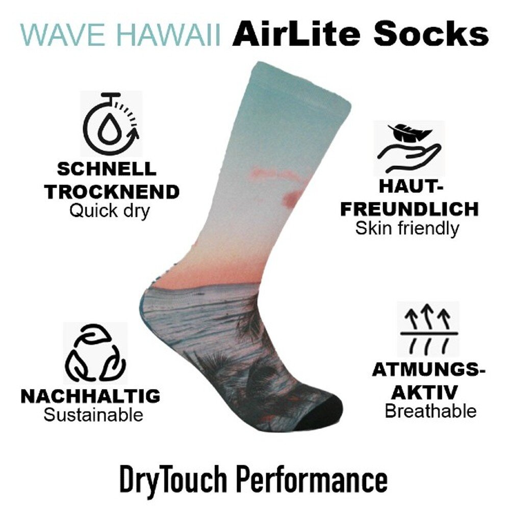 WAVE HAWAII AirLite kojinės D4 (S42-46) цена и информация | Vyriškos kojinės | pigu.lt