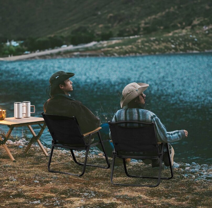 Turistinė kėdutė Springos, juoda kaina ir informacija | Turistiniai baldai | pigu.lt