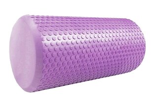 Массажный ролик для йоги SANRO Foam roll 30*15 см светло-фиолетовый цена и информация | Товары для йоги | pigu.lt