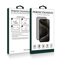 LCD apsauginis stikliukas 2.5D Privacy Perfectionists Apple iPhone 12 mini juodas kaina ir informacija | Apsauginės plėvelės telefonams | pigu.lt