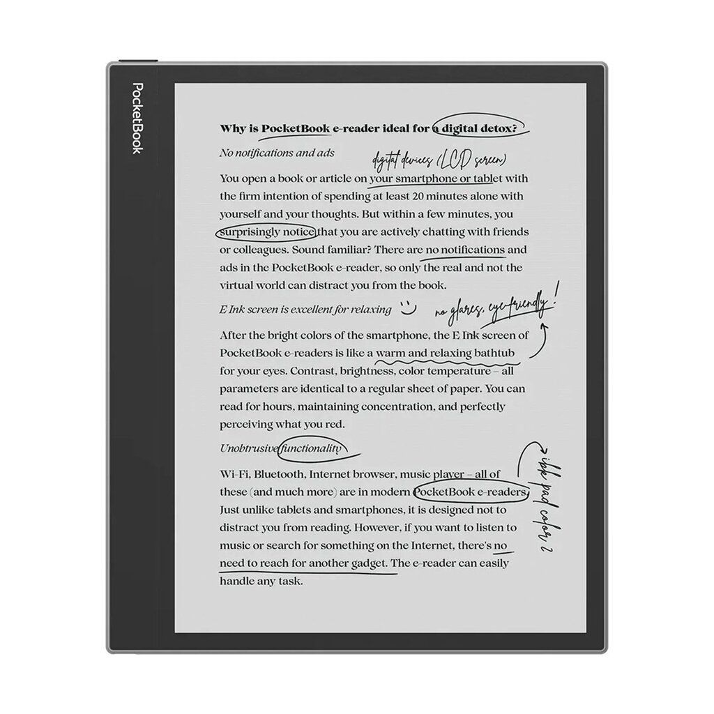 Ebook PocketBook InkPad Eo 10,3" E-Ink Kaleido 3 64GB WI-FI  Mist Gray цена и информация | Elektroninių knygų skaityklės | pigu.lt