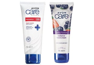 Rankų kremų rinkinys Avon Care Recovery/Berry Fusion, 2x75ml kaina ir informacija | Kūno kremai, losjonai | pigu.lt