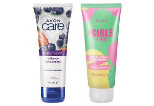 Rankų kremų rinkinys Avon Care Berry Fusion/Girls Rule, 2x75ml kaina ir informacija | Kūno kremai, losjonai | pigu.lt