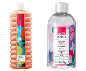 Avon vonios putų rinkinys Tropical Mexicana ir Floral Burst kaina ir informacija | Dušo želė, aliejai | pigu.lt