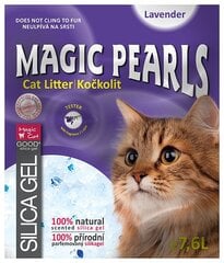 Silikoninis smėlis kačių tualetui : MAGIC PEARLS Lavender, 7,6 l kaina ir informacija | Kačių tualetai | pigu.lt