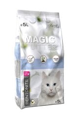 Наполнитель для кошачьего туалета : MAGIC LITTER Bentonite Ultra White 5л цена и информация | Туалеты для кошек | pigu.lt