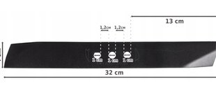 Elektrinės vejapjovės "Maltec" peilių ašmenys 32CM kaina ir informacija | Mechaniniai įrankiai | pigu.lt