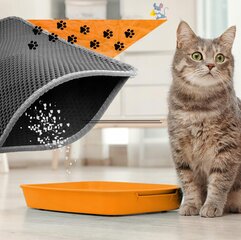 Aptel Dvisluoksnis kačių kraiko kilimėlis kaina ir informacija | Kačių tualetai | pigu.lt