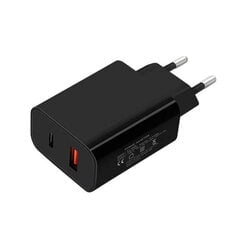 Адаптер быстрой зарядки QC charge PD+QC20W, черный цена и информация | Зарядные устройства для телефонов | pigu.lt