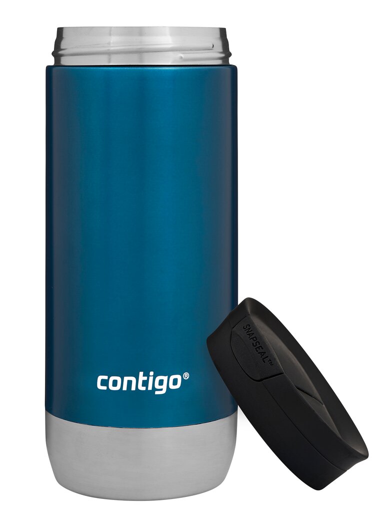 "Contigo Huron 2.0" 470 ml terminis kavos puodelis - Mėlynas kaina ir informacija | Termosai, termopuodeliai | pigu.lt