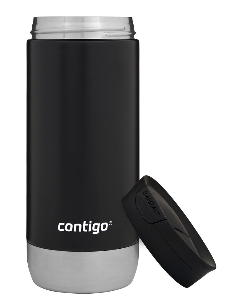 "Contigo Huron 2.0" 470 ml terminis kavos puodelis - Juodas kaina ir informacija | Termosai, termopuodeliai | pigu.lt