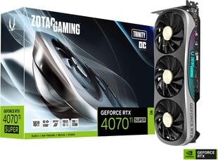 Zotac Gaming GeForce RTX 4070 Ti Super Trinity OC (ZT-D40730J-10P) kaina ir informacija | Vaizdo plokštės (GPU) | pigu.lt