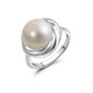 Sidabrinis žiedas su perlais, SGR0004185 kaina ir informacija | Žiedai | pigu.lt